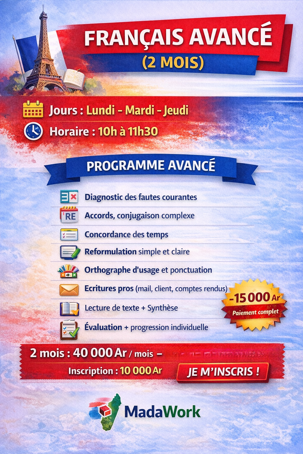 Cours francais avance